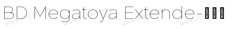 BD Megatoya Extende字体转换